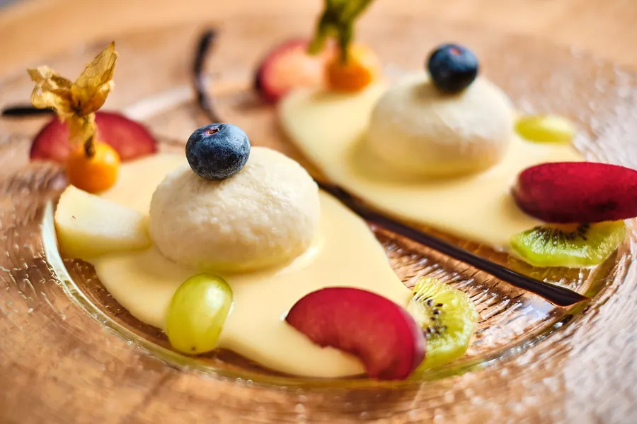 Dessert mit Früchten